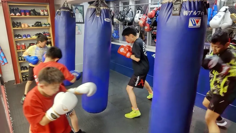 練習風景😊🥊