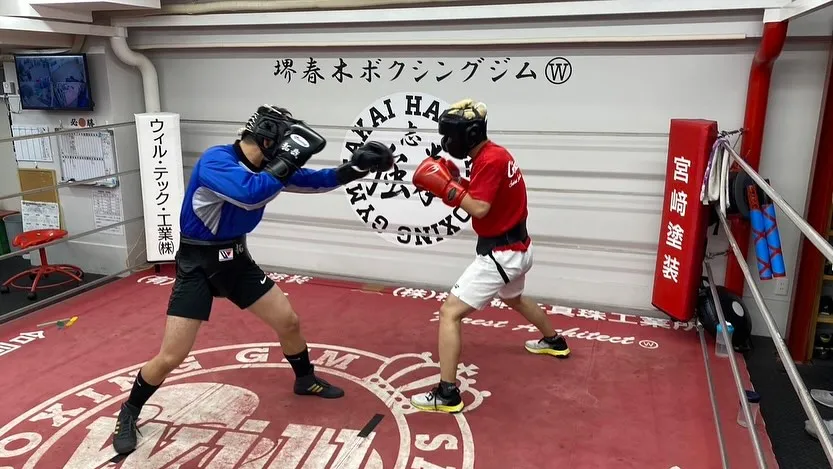 練習風景😊🥊